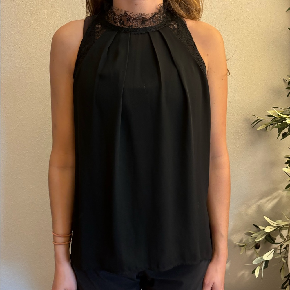 Black lace top